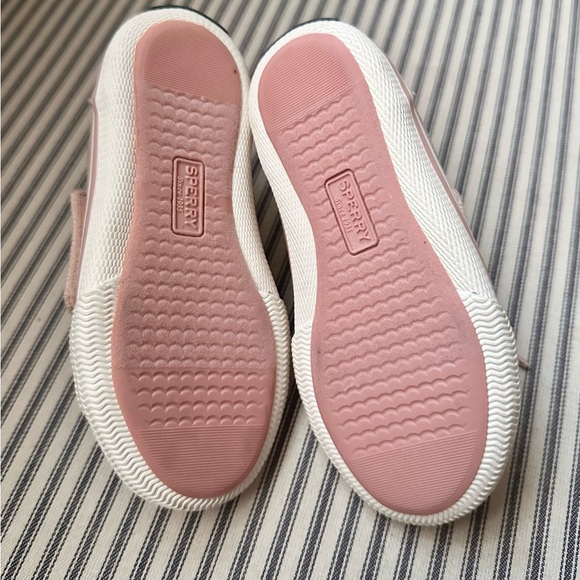 Sperry Pink Canvas Sneakers with Moccasin Toe - Picture 4 of 5